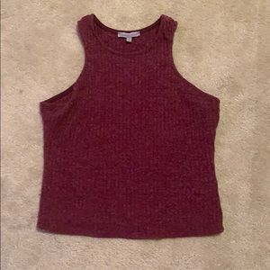 Burgundy Crop Top